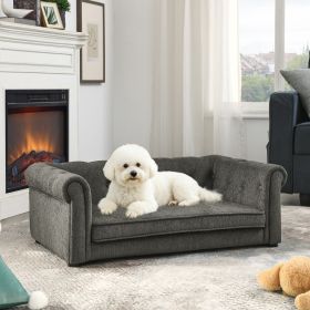 Elegant Rectangle Pet Bed for Small and Medium Dogs, Durable Elevated Dog Sofa Bed, Comfortable Dog Couch