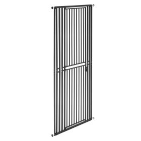 Extra Tall Pet Gate for Cats, 28-34 in Adjustable Width, 78.7 in High Dog Gate, with Pressure Mount Kit and Wall Mount Kit, 1.2 in Narrow Bar Spacing
