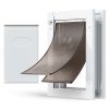 Pet Door, Medium, with Double Magnetic Flaps and Metal Frame, Strong and Weatherproof Dog Door for Interior and Exterior Doors, Easy to Install