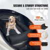 Dog Car Seat, Waterproof Dog Booster Seat for Car, Pet Car Seat with Clip-On Safety Leash, PP Cotton Filling
