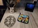 Chihuahua in Sunflowers Pair of Pot Holders Kitchen Heat Resistant Pot Holders Sets Oven Hot Pads for Cooking Baking BBQ, 7 1/2 x 7 1/2