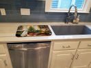 Great Pyrenees Christmas Cookies Dish Drying Mat Absorbent Dish Drying Mat Pad for Kitchen Counter Dish Drainer Mat for Countertop, 14 x 21"