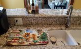 Chow Chow Christmas Cookies Dish Drying Mat Absorbent Dish Drying Mat Pad for Kitchen Counter Dish Drainer Mat for Countertop, 14 x 21", Multicolor