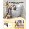 Stainless Steel Dog Washing Station, 61 inch Pet Grooming Tub w/ Ramp, Water Filter Board