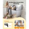 304 Stainless Steel Dog Washing Station, 61 Inch Pet Grooming Tub with Non-Slip Low-Slope Ramp, Storage Drawer, Hot & Cold Faucet