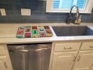 Lots of Black and Tan Chihuahua Dish Drying Mat Absorbent Dish Drying Mat Pad for Kitchen Counter Dish Drainer Mat for Countertop, 14 x 21"
