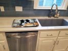 Border Collie Fall Kitchen Pumpkins Dish Drying Mat Absorbent Dish Drying Mat Pad for Kitchen Counter Dish Drainer Mat for Countertop, 14 x 21"