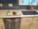 Boxer Hippie Dawg Dish Drying Mat Absorbent Dish Drying Mat Pad for Kitchen Counter Dish Drainer Mat for Countertop, 14 x 21", Multicolor