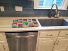 Lots of Black and Silver Schnauzer Dish Drying Mat Absorbent Dish Drying Mat Pad for Kitchen Counter Dish Drainer Mat for Countertop, 14 x 21"
