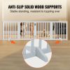 Freestanding Pet Barrier, 24" Height x 80.3" Width, 4-Panel Folding Dog Gate for Various Openings