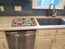 Lots of Brindle Cardigan Corgi Dish Drying Mat Absorbent Dish Drying Mat Pad for Kitchen Counter Dish Drainer Mat for Countertop, 14 x 21", Multicolor