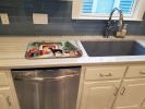 Doberman Pinscher Cozy Christmas Dish Drying Mat Absorbent Dish Drying Mat Pad for Kitchen Counter Dish Drainer Mat for Countertop, 14 x 21"
