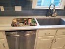 Chesapeake Bay Retriever Cozy Christmas Dish Drying Mat Absorbent Dish Drying Mat Pad for Kitchen Counter Dish Drainer Mat for Countertop, 14 x 21"