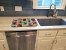 Lots of Black Schnauzer Dish Drying Mat Absorbent Dish Drying Mat Pad for Kitchen Counter Dish Drainer Mat for Countertop, 14 x 21", Multicolor