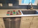 Lots of Black and Tan Pomeranian Dish Drying Mat Absorbent Dish Drying Mat Pad for Kitchen Counter Dish Drainer Mat for Countertop, 14 x 21"
