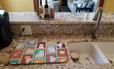 Lots of Maltese Dish Drying Mat Absorbent Dish Drying Mat Pad for Kitchen Counter Dish Drainer Mat for Countertop, 14 x 21", Multicolor