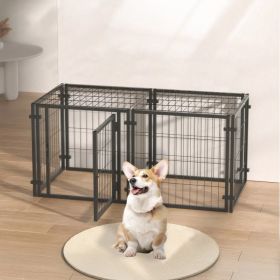 47.2" Dog Crate for Small Medium Large Dogs, Puppy Dog Playpen for Yard Indoor Outdoor Use, Pet Dog Cage Kennel (47.2"L x 23.6"W x 23.6"H) (Option: default title)