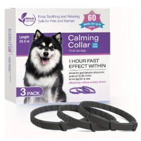 Pet Soothing Calming Collar Cat (Option: 3Packs dog black)