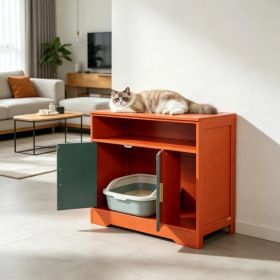 Wooden Cat Box Cabinet (Option: default title)