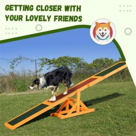 Wooden Dog Agility Seesaw (Option: as picture)