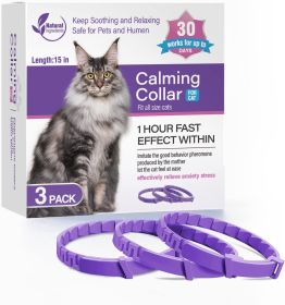 Pet Soothing Calming Collar Cat (Option: 3Packs of cats)