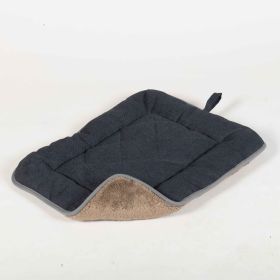 DGS Pet Products Chenille Pet Sleeper Cushion Extra Extra Large Blue/Grey 30" x 48" x 1" (Color: Blue/Grey, size: large)