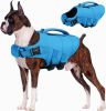 Dog Life Jacket, High Flotation Dog Life Vest for Swimming Boating, Adjustable Small Medium Large Dogs Swim Vest with Rescue Handle and Pocket
