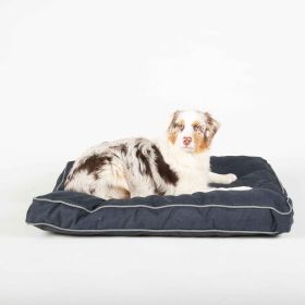 DGS Pet Products Repelz-It Upholstery Chenille Rectangle Pet Bed Small Blue/Grey 26" x 34" x 4.5" (Color: Blue/Grey, size: Extra Large)