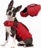 Dog Life Jacket, High Flotation Dog Life Vest for Swimming Boating, Adjustable Small Medium Large Dogs Swim Vest with Rescue Handle and Pocket