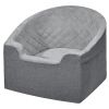 Dog Car Seat, Waterproof Dog Booster Seat for Car with A Storage Pocket, Clip-On Safety Leash and Sponge Filling