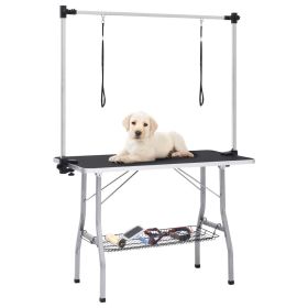 Dog Grooming Table Black and silver (SKU: 171070)