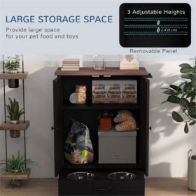 Dog Food Storage Cabinet-Black(Prohibited by WalMart) (Option: as picture)