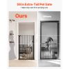 Extra Tall Pet Gate for Cats, 29-41 in Adjustable Width, 56 in High Dog Gate, with Pressure Mount Kit and Wall Mount Kit, 1.3 in Narrow Bar Spacing
