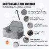 Dog Car Seat, Dog Booster Seat for Car with A Storage Pocket, Pet Car Seat with Clip-On Safety Leash, Sponge Filling