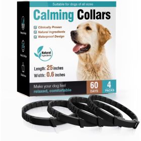 Pet Soothing Calming Collar Cat (Option: 4pack of dog black)